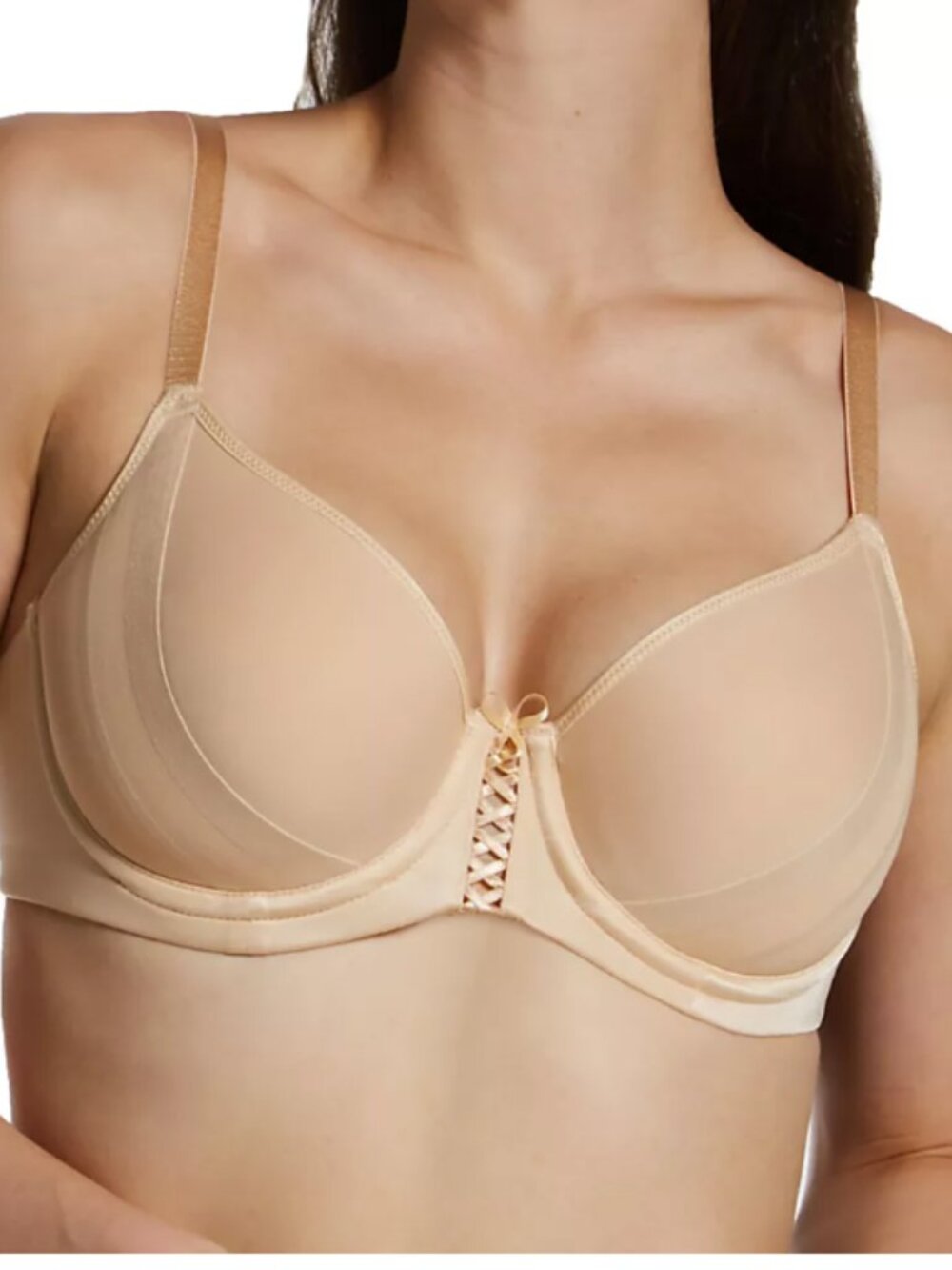 Parfait Shea Spacer T Shirt Bra 30H Women Underwire support beige bare p6061
